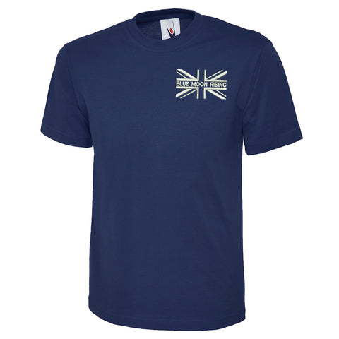 Blue Moon Rising Union Jack Embroidered Classic T-Shirt