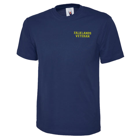 Falklands Veteran Embroidered Classic T-Shirt