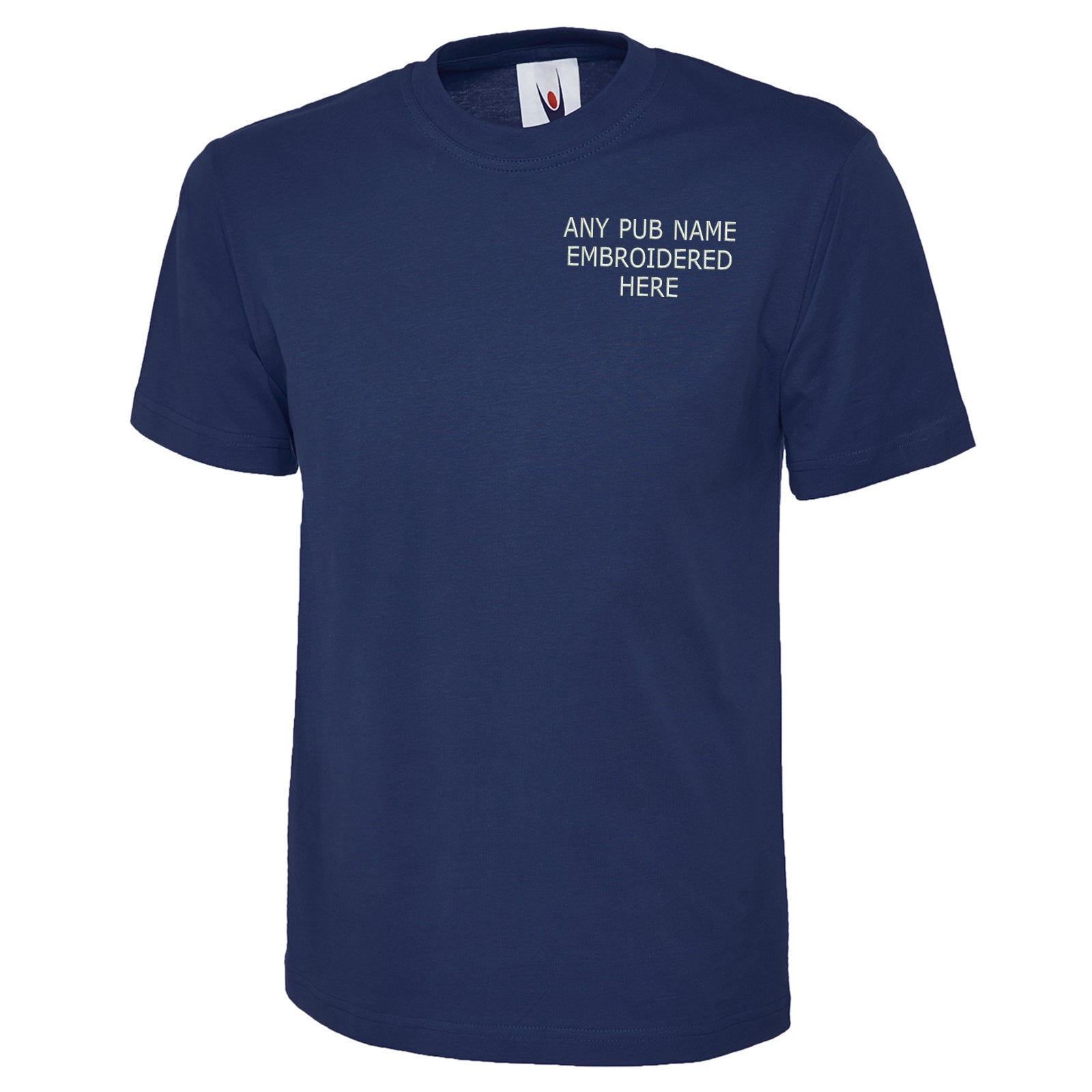 Personalised Embroidered Pub T-Shirt