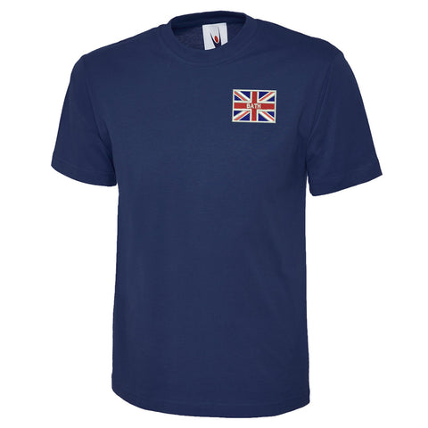 Bath Union Jack Embroidered Classic T-Shirt