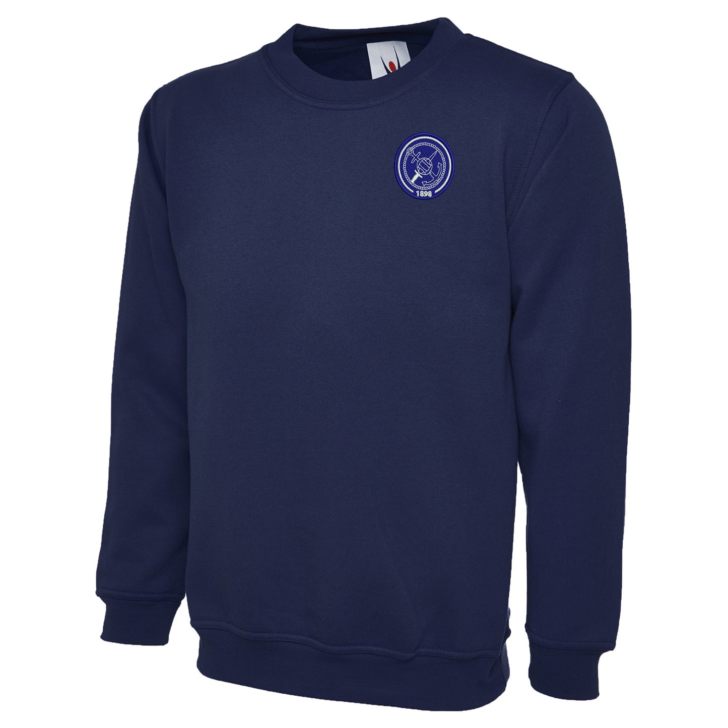 Retro Portsmouth 1898 Embroidered Classic Sweatshirt - Navy Large