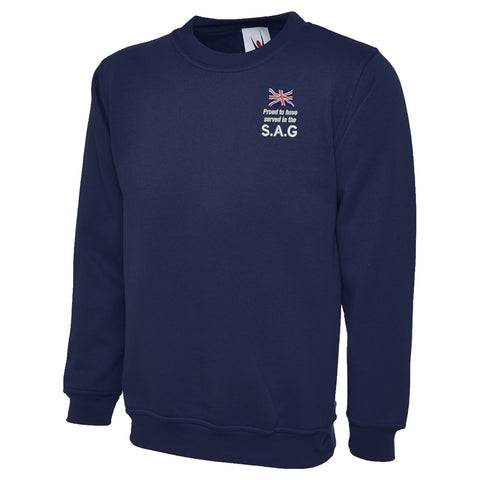 Proud to Have Served in The SAG Embroidered Classic Sweatshirt