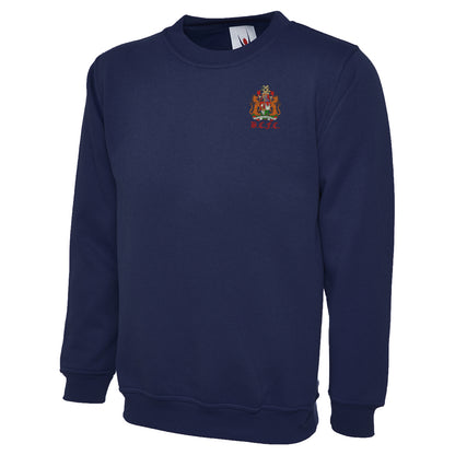 Retro Bristol City 1950s Embroidered Classic Sweatshirt