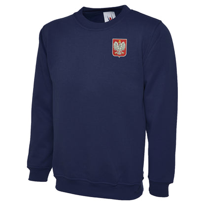 Retro Poland Embroidered Classic Sweatshirt