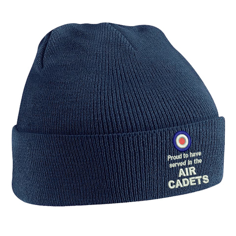 Proud to Have Served in The Air Cadets Embroidered Beanie Hat