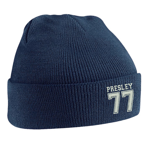 Presley 77 Embroidered Beanie Hat