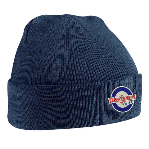 Northern Soul Roundel Embroidered Beanie Hat