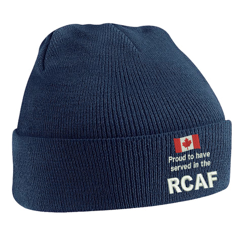 Proud to Have Served in The RCAF Embroidered Beanie Hat