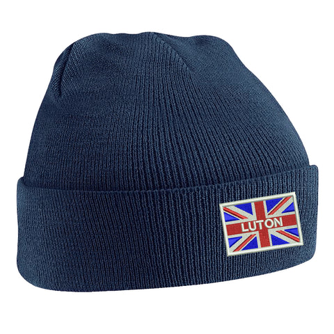 Luton Coloured Union Jack Beanie Hat