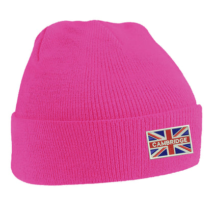 Cambridge Coloured Union Jack Beanie Hat