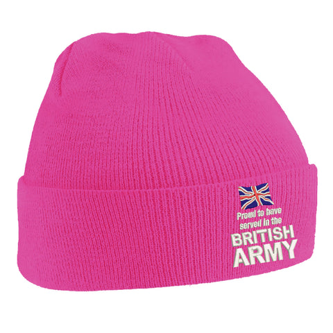 Proud to Have Served in The British Army Beanie Hat
