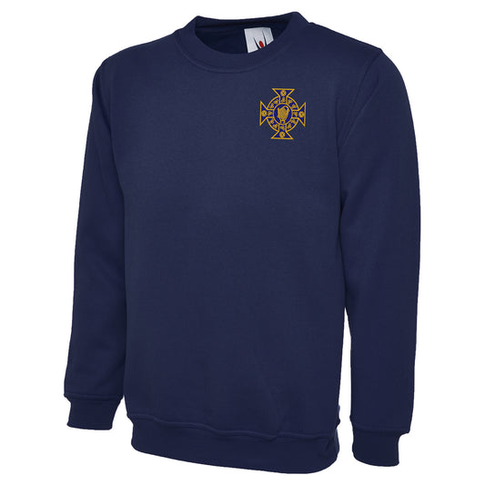 Retro Northern Ireland 1882 Embroidered Classic Sweatshirt - Navy Large