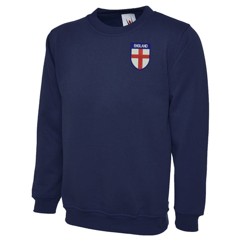 Flag of England Shield Embroidered Classic Sweatshirt