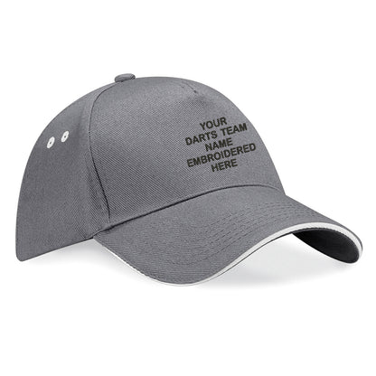 Personalised Darts Team Embroidered Baseball Cap