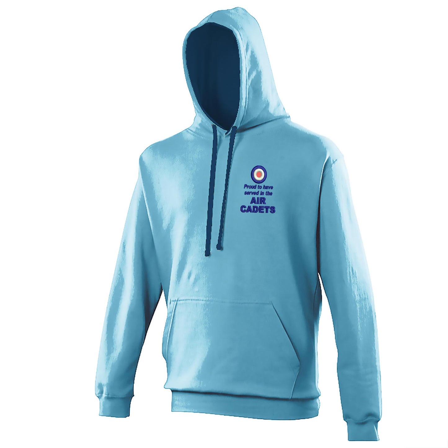 Proud to Have Served in The Air Cadets Embroidered Contrast Hoodie