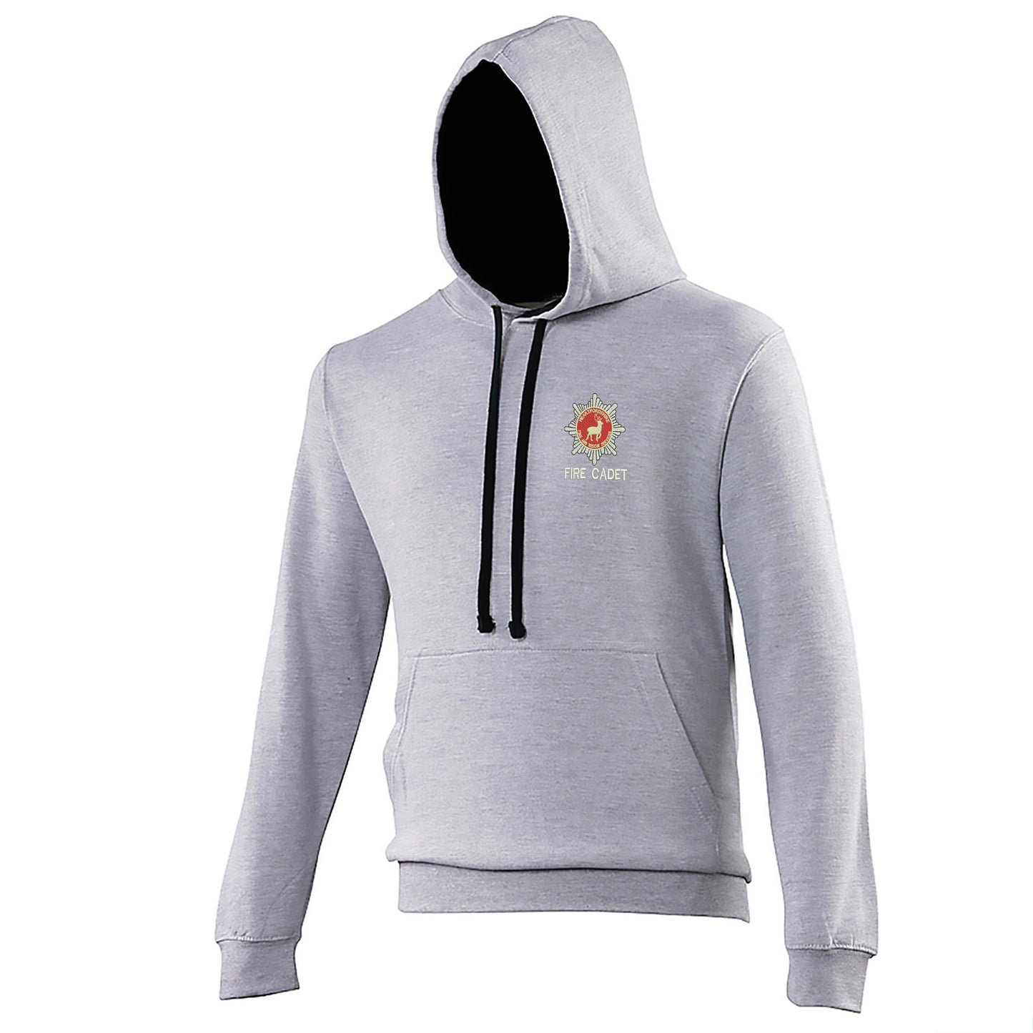 Hertfordshire Fire Service Fire Cadet Embroidered Contrast Hoodie