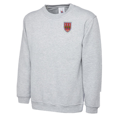 Retro Dial Square Embroidered Classic Sweatshirt