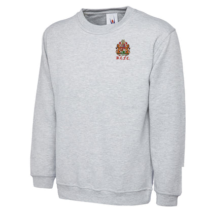 Retro Bristol City 1950s Embroidered Classic Sweatshirt