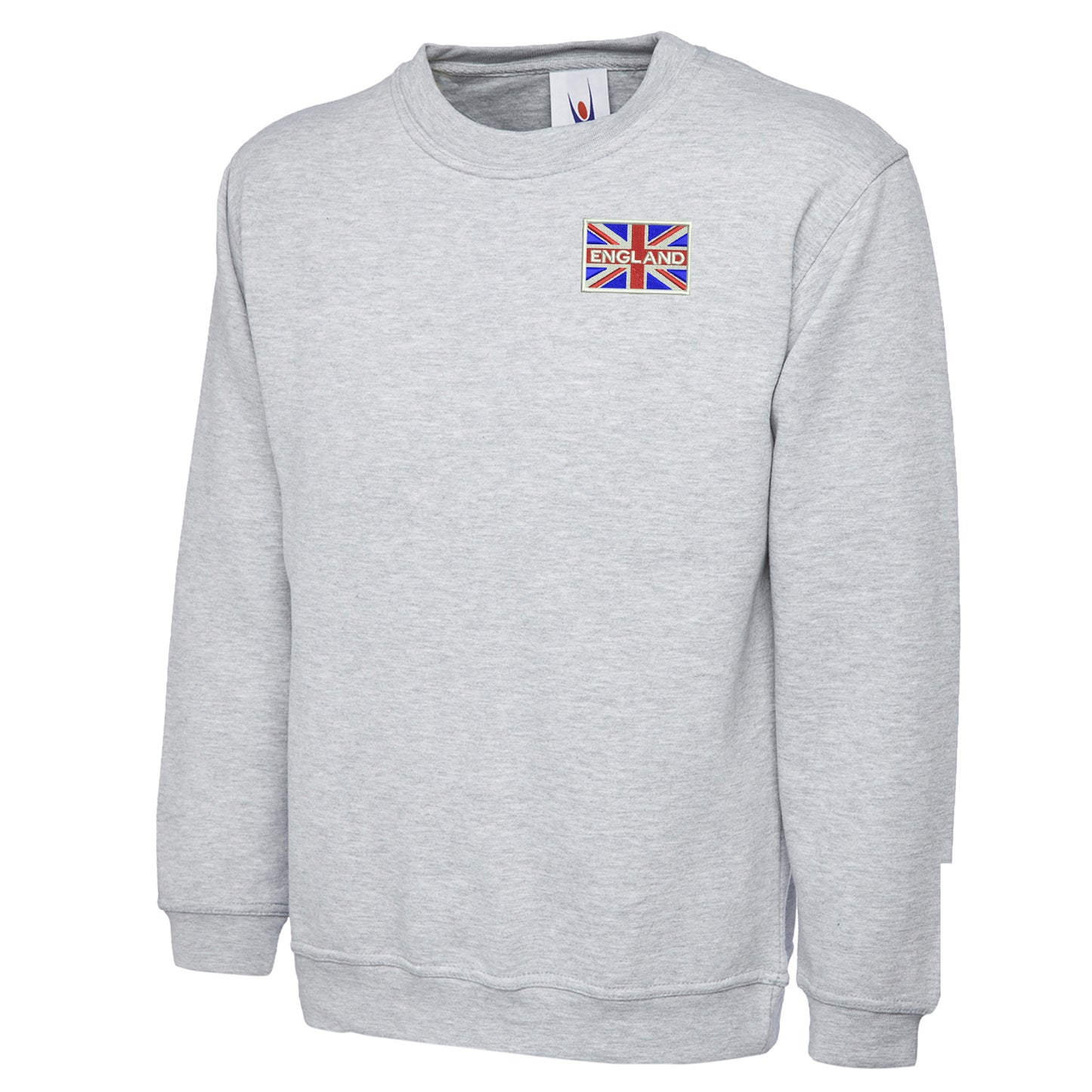 England Coloured Union Jack Embroidered Classic Sweatshirt