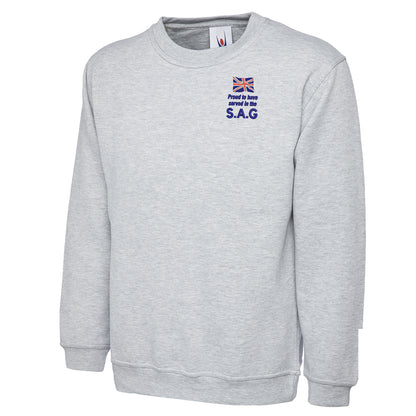 Proud to Have Served in The SAG Embroidered Classic Sweatshirt