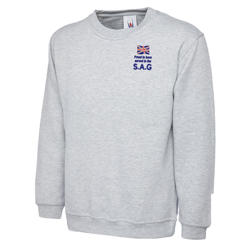 Proud to Have Served in The SAG Embroidered Classic Sweatshirt