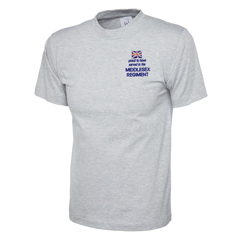 Proud to Have Served in The Middlesex Regiment Embroidered Children's T-Shirt