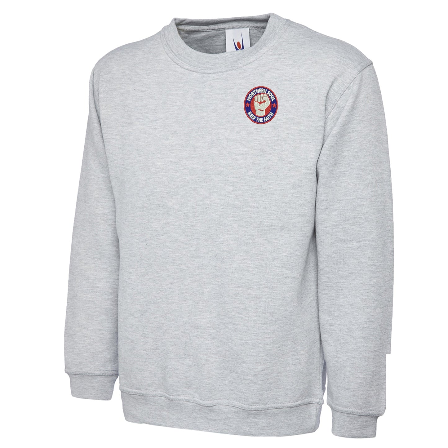 Northern Soul Keep The Faith Embroidered Classic Sweatshirt