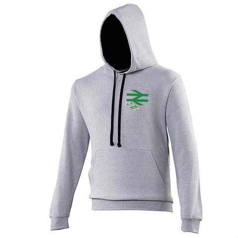 Celtic Fans Embroidered Contrast Hoodie