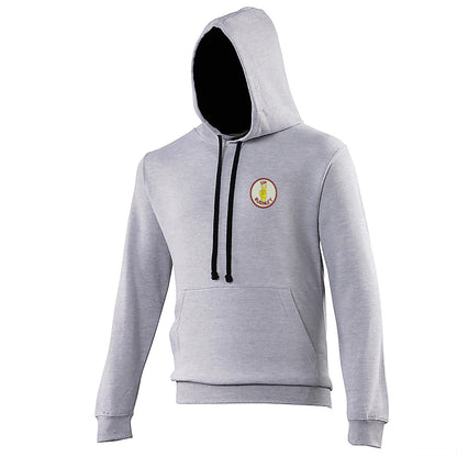 Retro Up Burnley 1972 Embroidered Contrast Hoodie