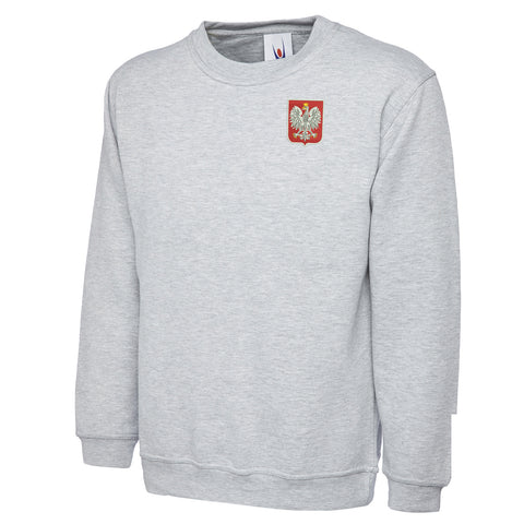 Retro Poland Embroidered Classic Sweatshirt