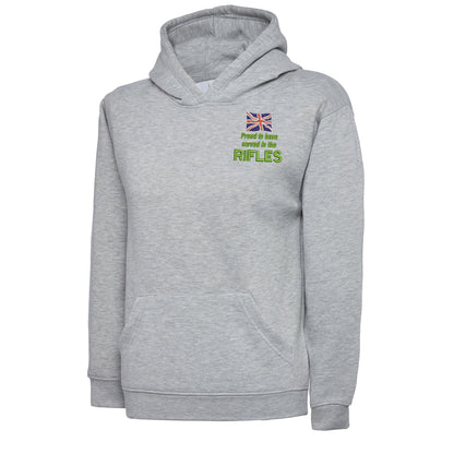 Proud to Have Served in The Rifles Embroidered Children's Hoodie