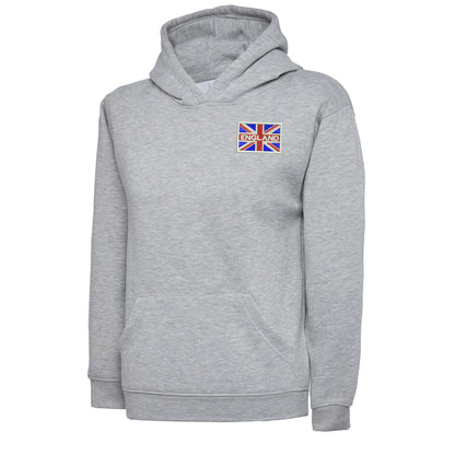 England Coloured Union Jack Embroidered Children's Hoodie