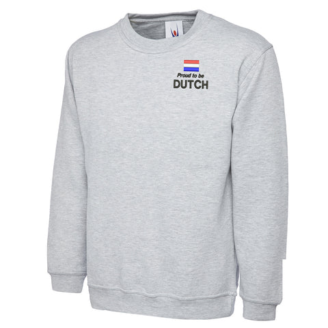 Proud to be Dutch Embroidered Classic Sweatshirt