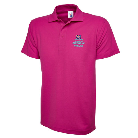 Proud to Have Served in The Airborne Forces Embroidered Classic Polo Shirt