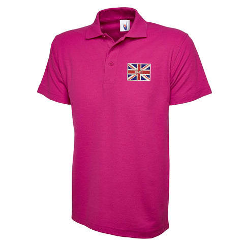 Bath Union Jack Embroidered Classic Polo Shirt