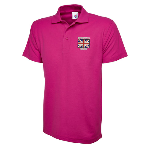 British Forces Veteran Embroidered Classic Polo Shirt