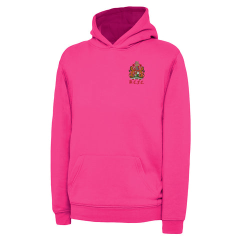 Retro Bristol City 1950s Embroidered Children's Hoodie