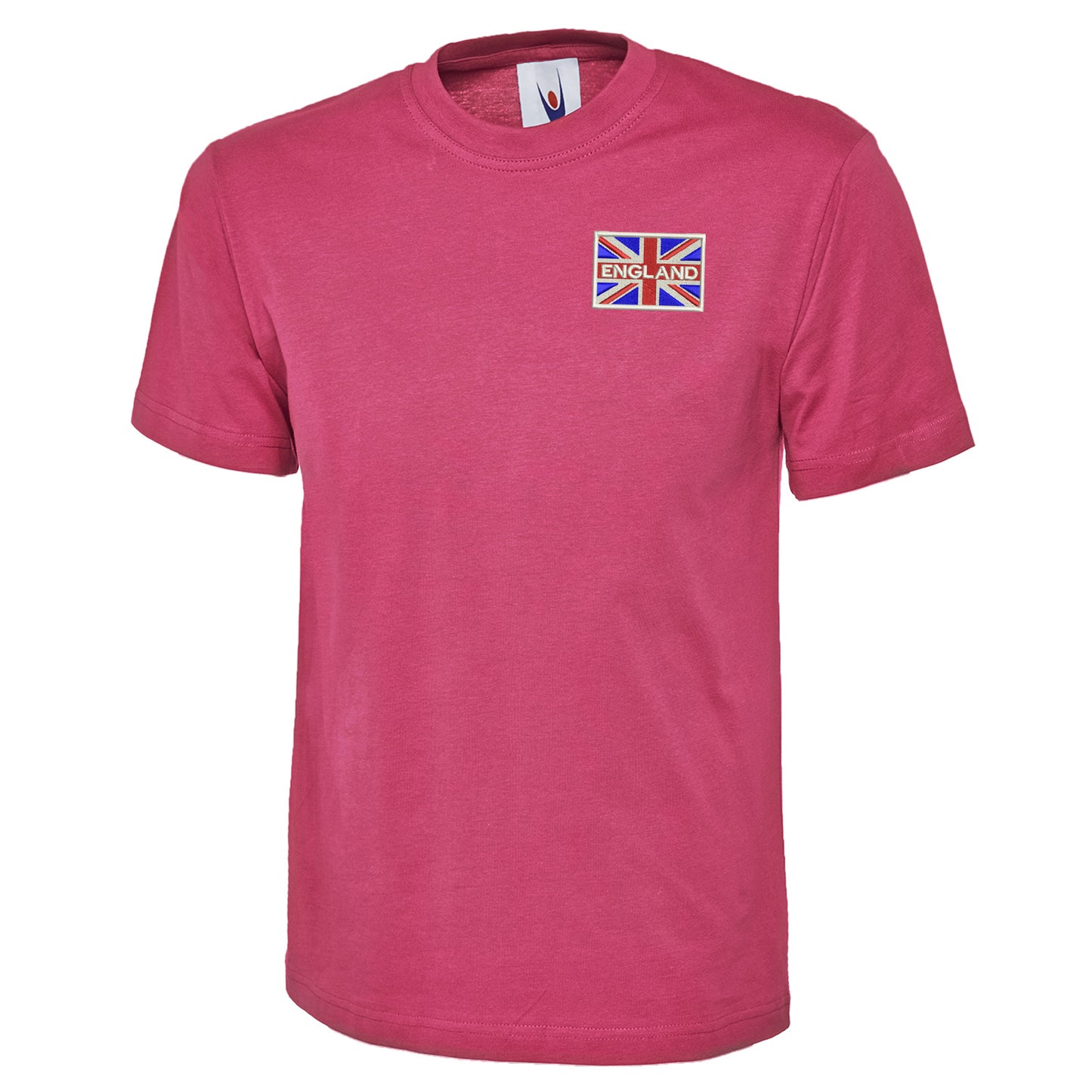 England Coloured Union Jack Embroidered Classic T-Shirt