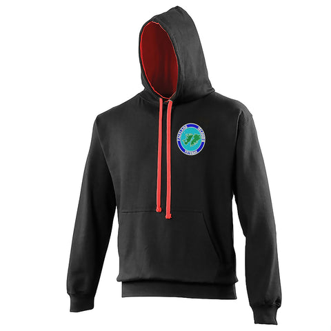 Falkland Islands Veteran Embroidered Contrast Hoodie