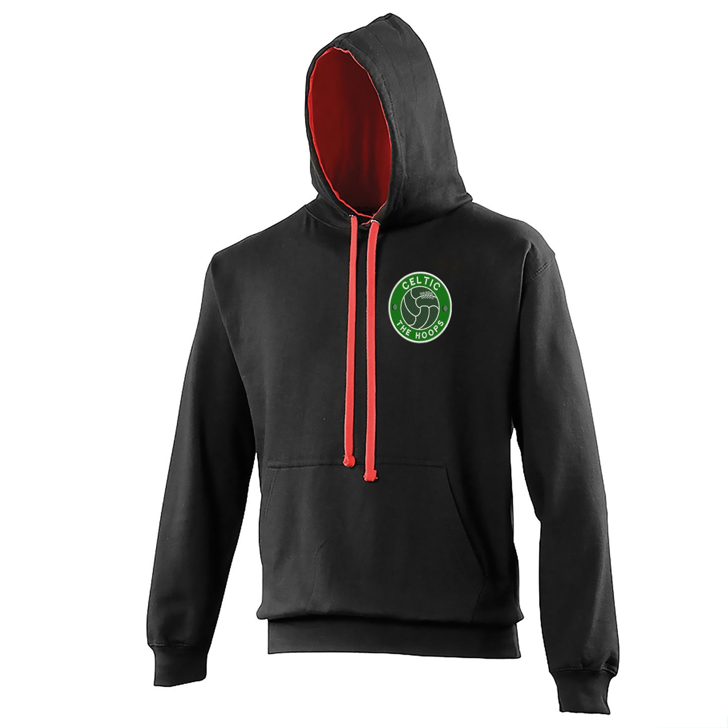 The Hoops Old School Ball Embroidered Contrast Hoodie