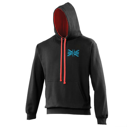 Airborne REME Union Jack Embroidered Contrast Hoodie