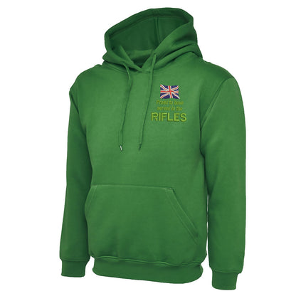 Proud to Have Served in The Rifles Embroidered Classic Hoodie