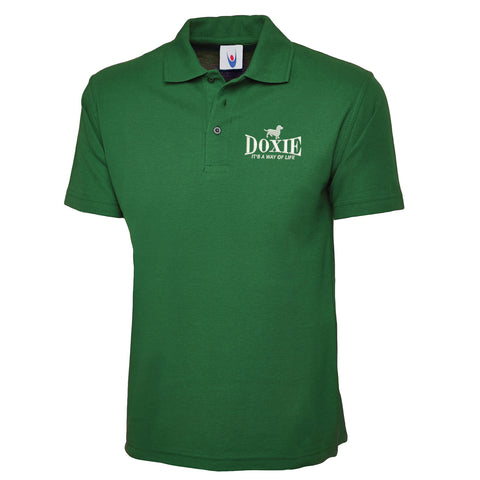 Doxie It's a Way of Life Embroidered Classic Polo Shirt