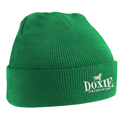 Doxie It's a Way of Life Embroidered Beanie Hat