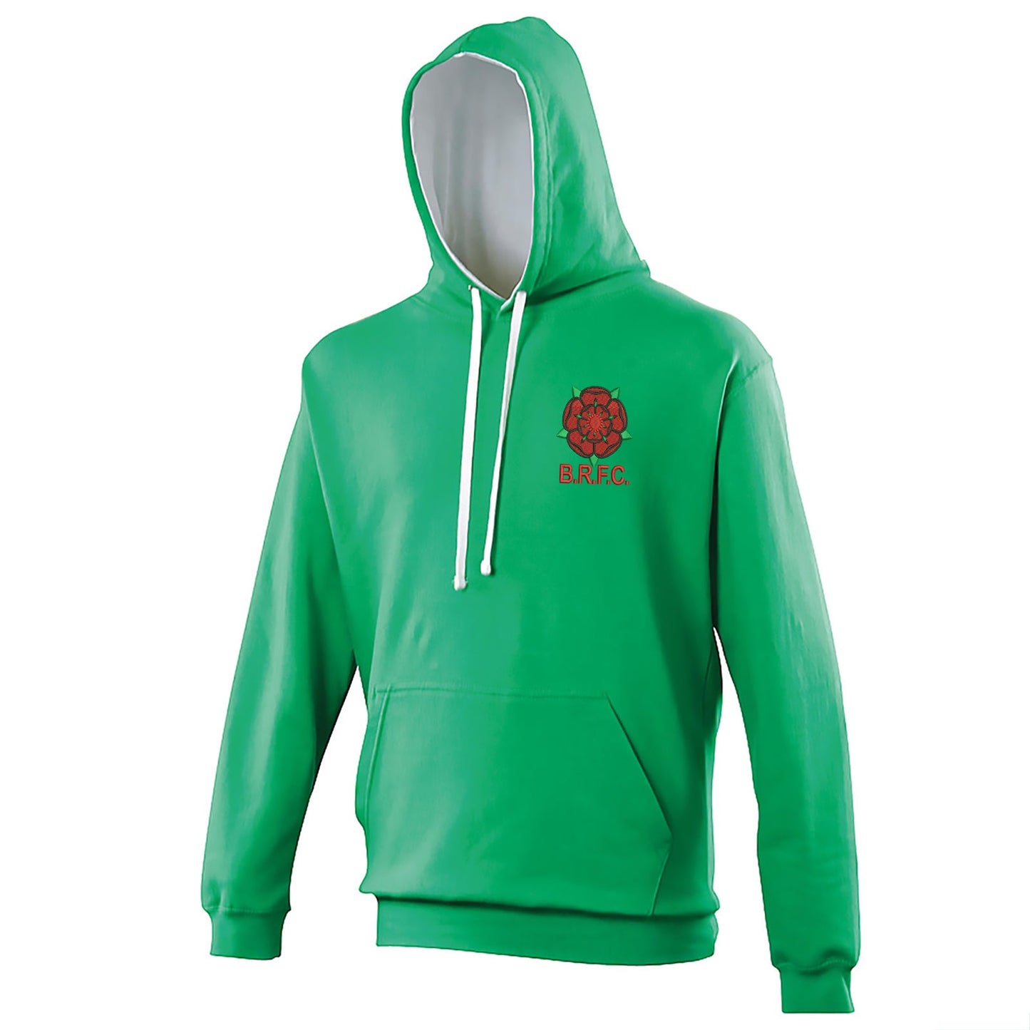 Retro Blackburn 1974 Embroidered Contrast Hoodie