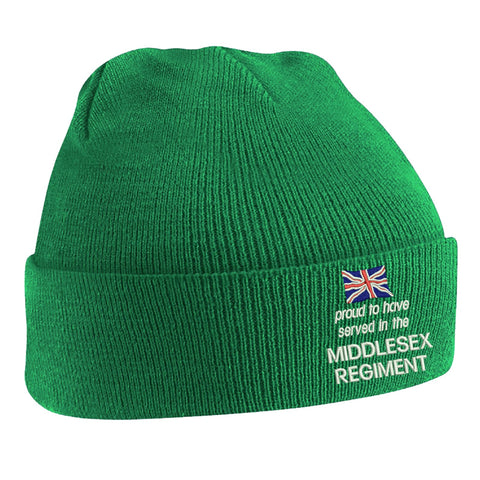 Proud to Have Served in The Middlesex Regiment Beanie Hat