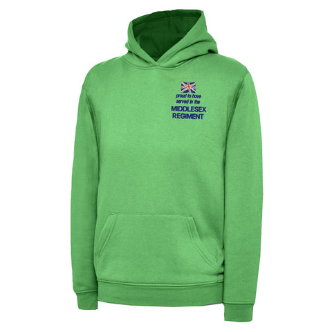 Proud to Have Served in The Middlesex Regiment Embroidered Children's Hoodie