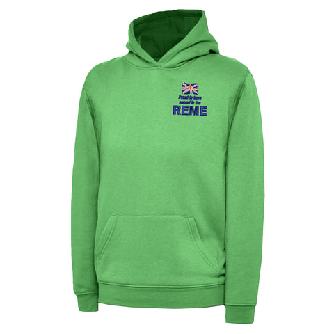 Proud to Have Served in The REME Embroidered Children's Hoodie