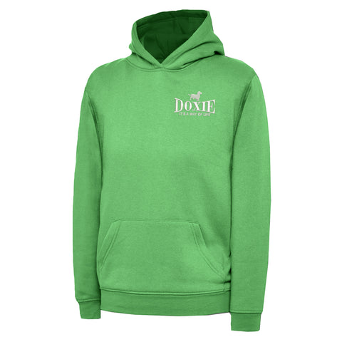 Doxie It's a Way of Life Embroidered Children's Hoodie