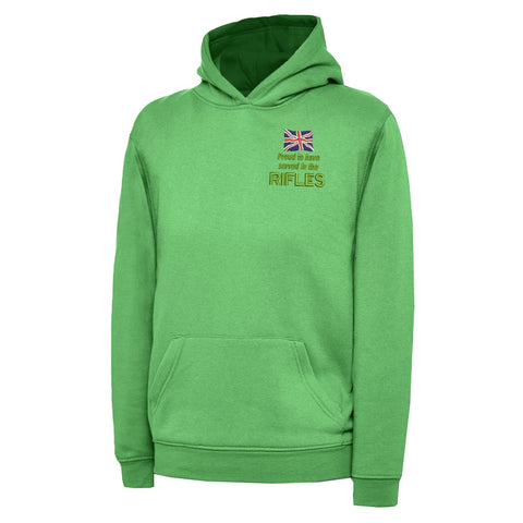 Proud to Have Served in The Rifles Embroidered Children's Hoodie